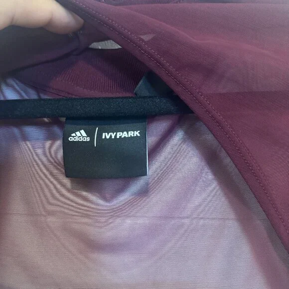 ADIDAS x IVY PARK MAROON  MESH SHRUG  XL - Picture 5 of 7